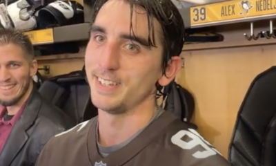 Alex Nedeljkovic, Pittsburgh Penguins wearing Cleveland Browns jersey